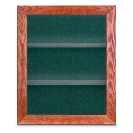 United Visual Products Outdoor Enclosed Combo Board, 42"x32", Gold Frame/Green & Burgundy UVCB4232ODG-GREEN-DBURGU